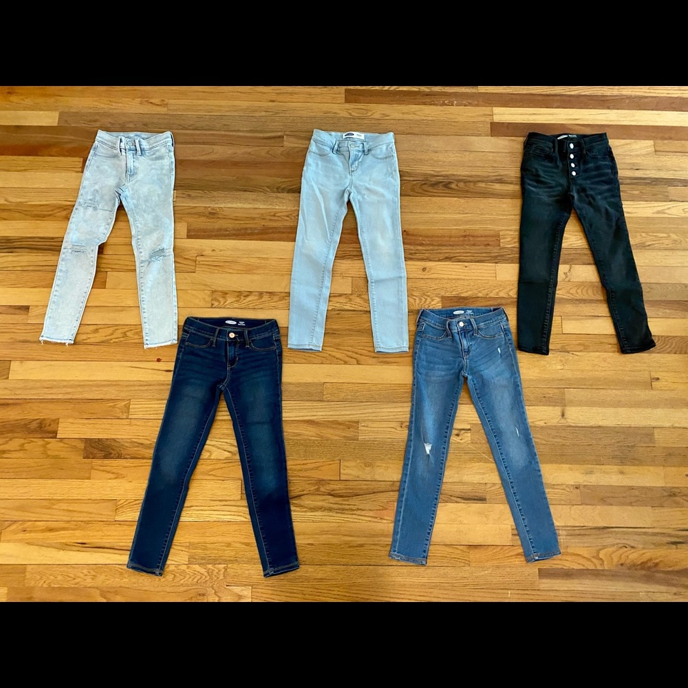 Old Navy Girl Jeans Bundle- 5 Pairs